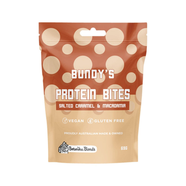 Buy Bundy'S Protein Bites Salted Caramel And Macadamia 69g Online Australia Ausherb