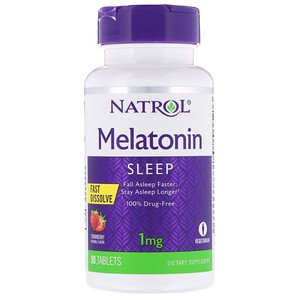 Natrol Melatonin Strawberry 1mg 90 Tablets