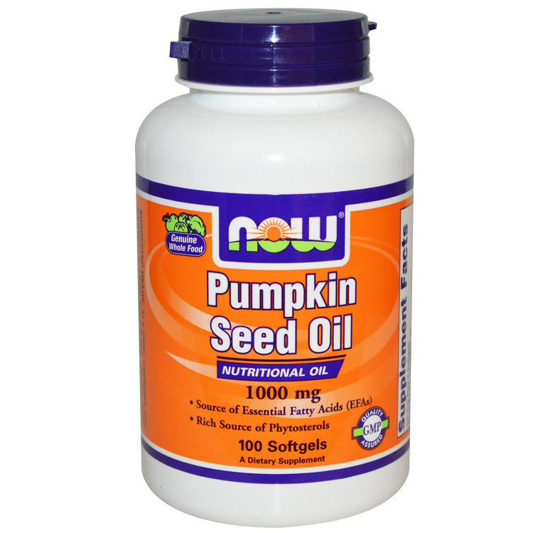 Now Foods Pumpkin Seed Oil 1000mg 100 Softgels - Dietary Supplement