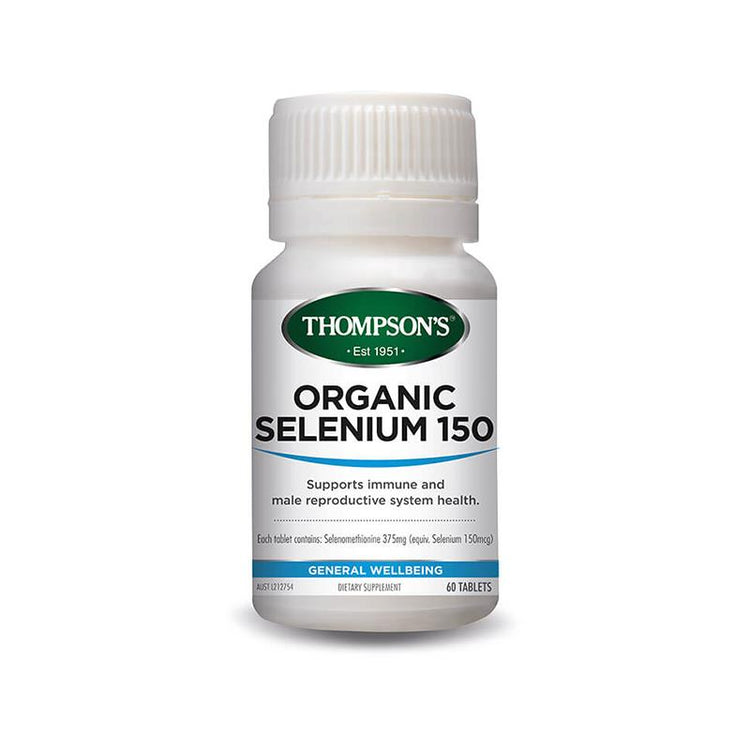 Thompson's Organic Selenium 150mcg 60 Tablets