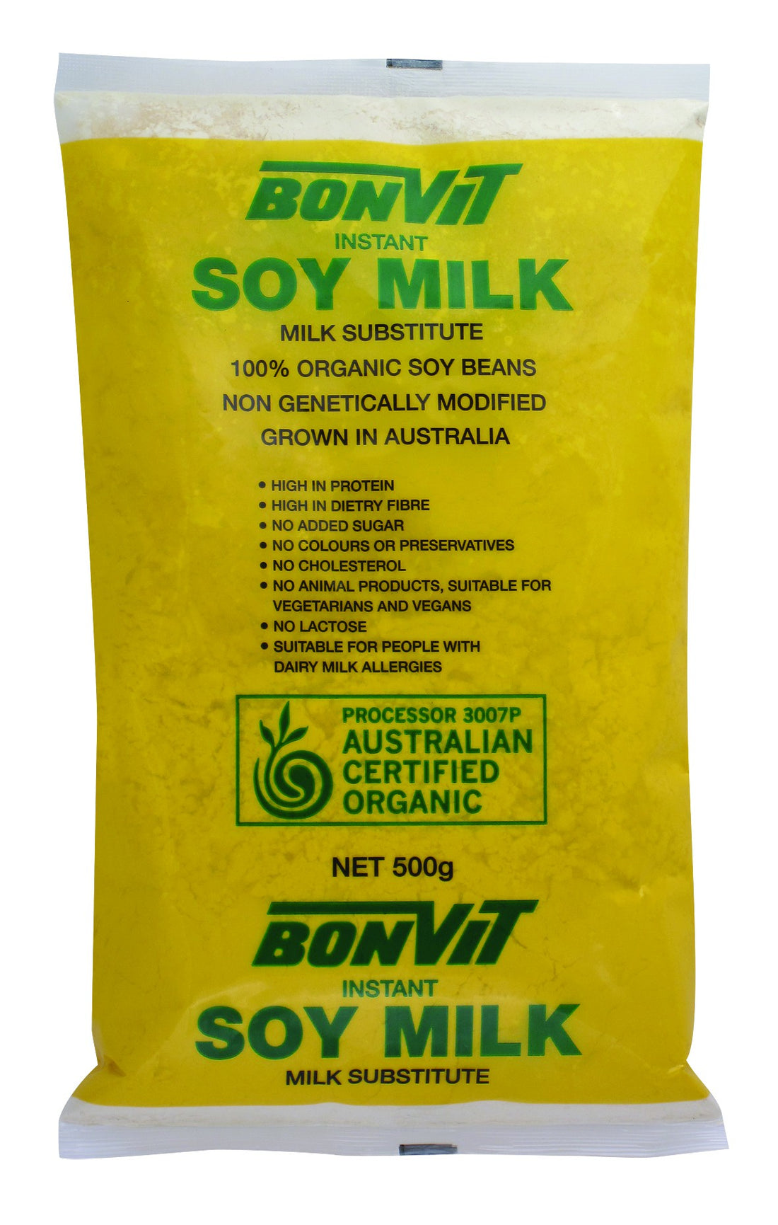 Buy Bonvit Instant Soy Milk Powder Organic & Non-GMO 500g - Superfoods ...