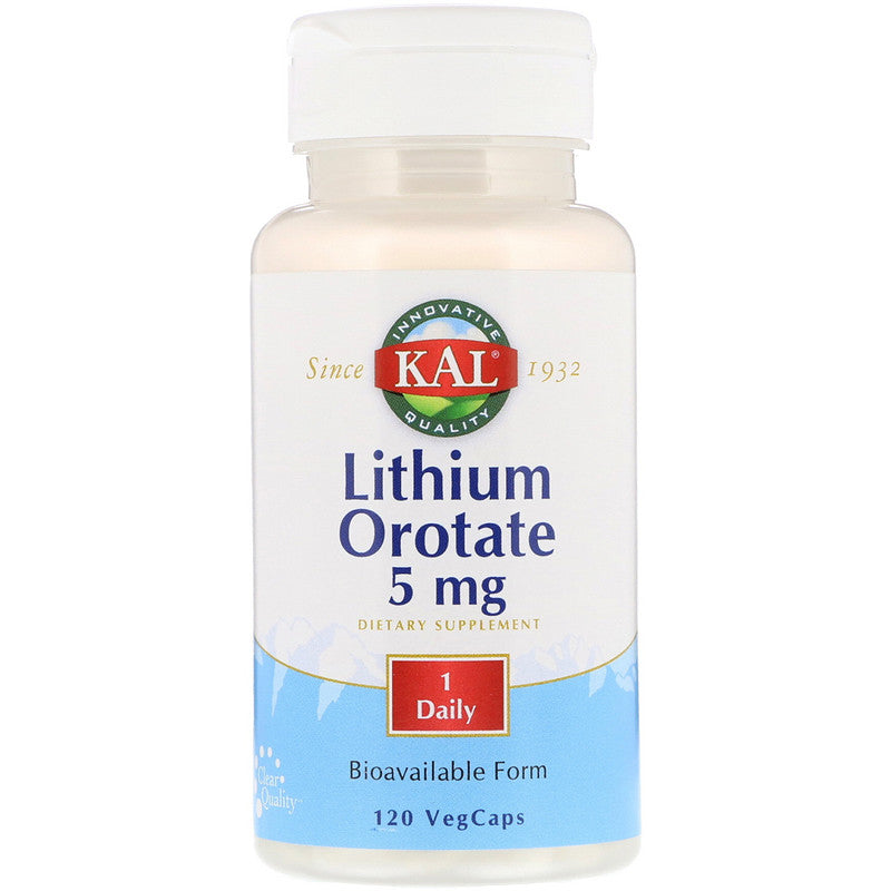 KAL Lithium Orotate 5mg 60 VegCaps