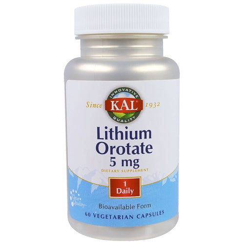 KAL Lithium Orotate 5mg 60 VegCaps